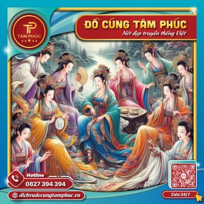 Sự tích 13 bà Mụ truyền thống