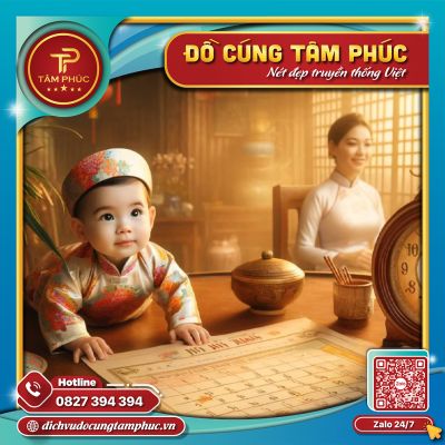 Hướng dẫn cúng thôi nôi cho bé trai từ A - Z