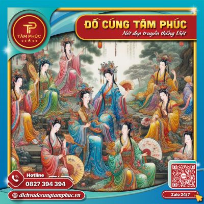 Đũa hoa cúng Mụ truyền thống