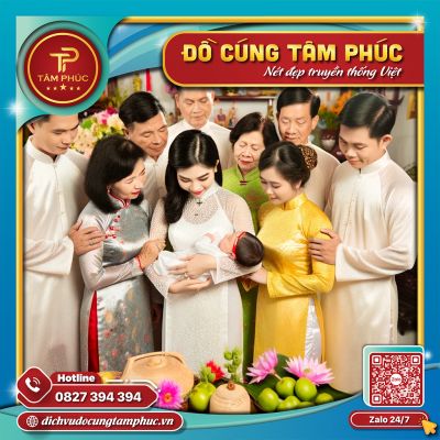 Cúng đầy tháng cho bé gái cần chuẩn bị những gì?