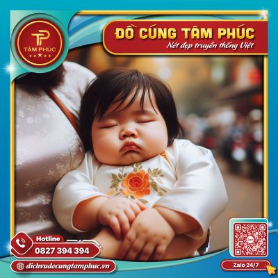 Lễ vật cúng đầy tháng cho bé gái cần chuẩn bị những gì?