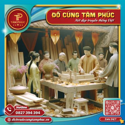 Giỗ tổ thợ mộc theo truyền thống Việt Nam