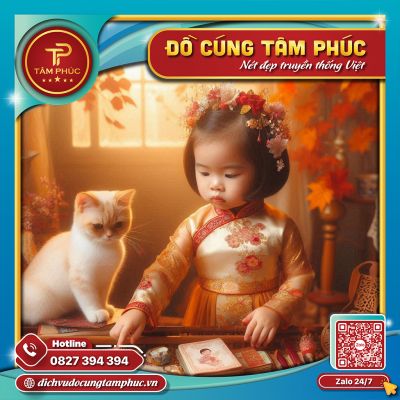 Hướng dẫn cúng đầy tháng cho bé gái chi tiết